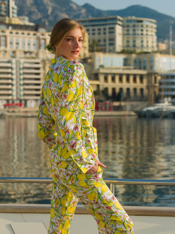 THE LEMON SILK PYJAMA PANTS